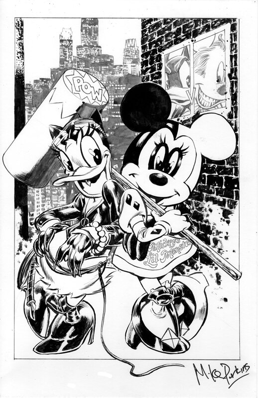 Mike Perkins, CatDaisy et MinnieHarley - Illustration originale