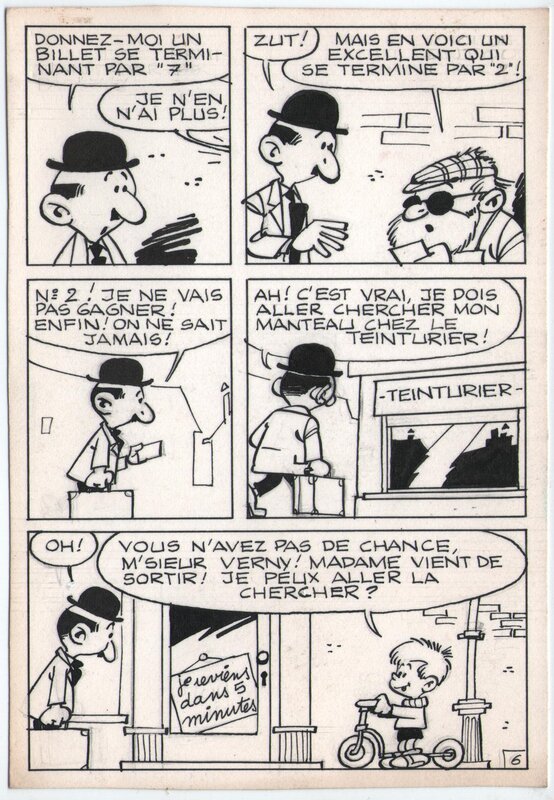 Francis, « Les Malheurs de Jules Verny », 1963. - Comic Strip