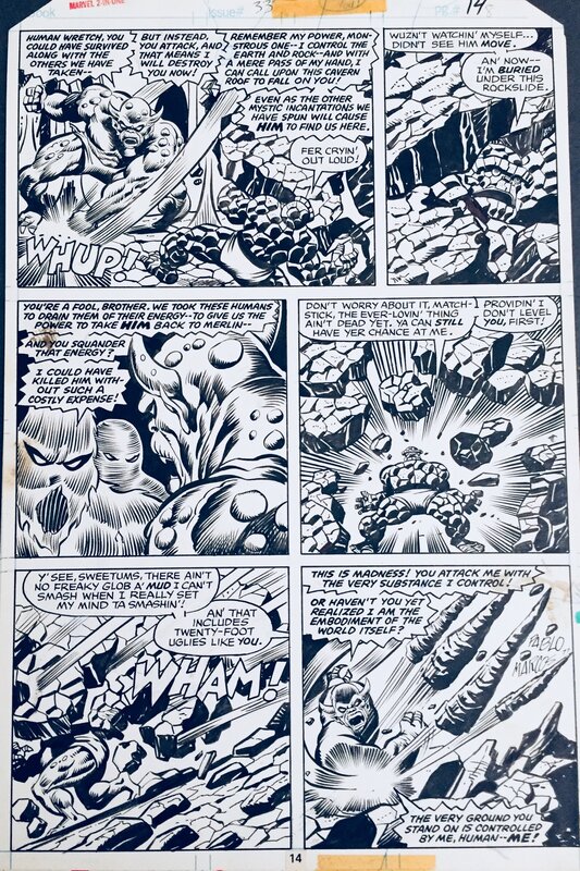 Ron Wilson, Pablo Marcos, Marvel two-in-one#33 - Planche originale