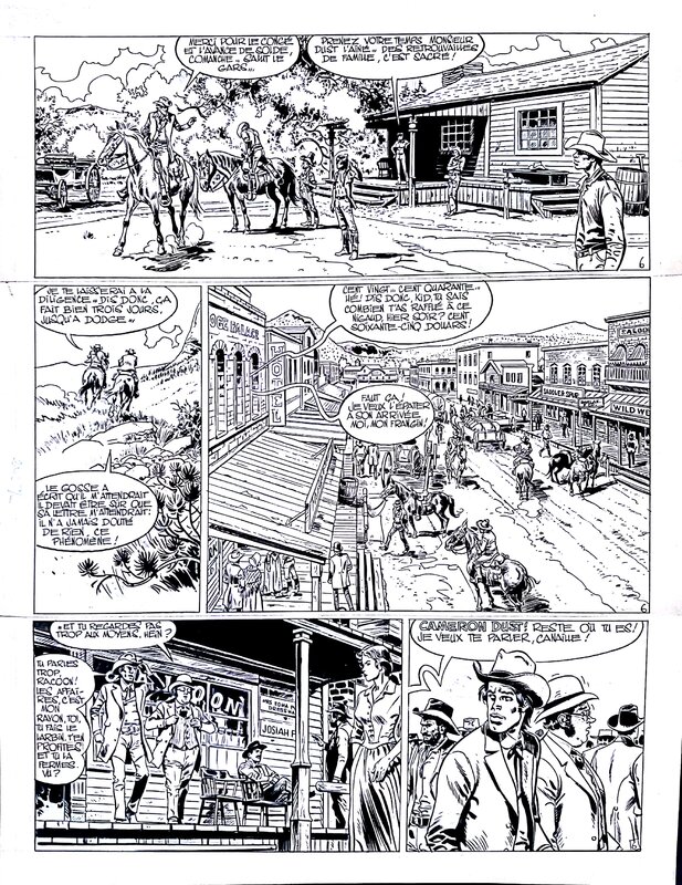 Michel Rouge, Greg, Comanche Le dollar à 3 faces, page 6 - Comic Strip