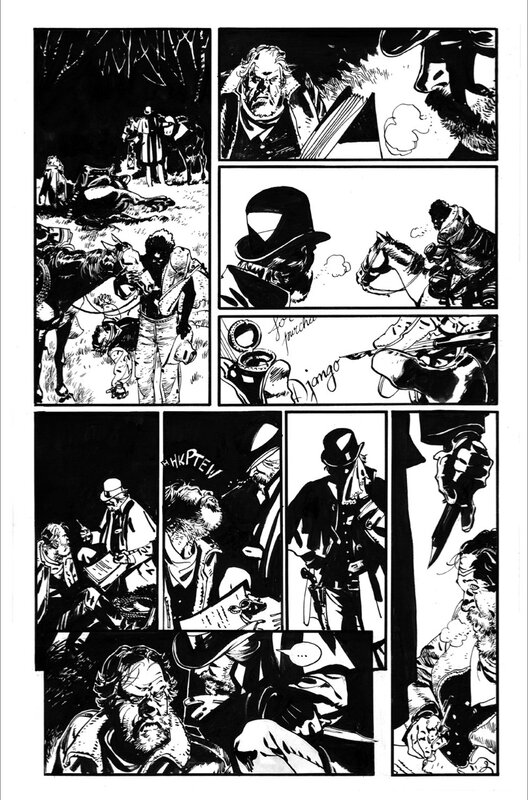 Django #1 page 8 par R.M. Guéra - Planche originale