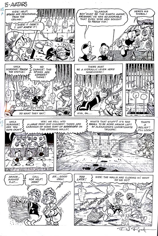 Don Rosa, The Treasure of the Ten Avatars page 15 - Planche originale
