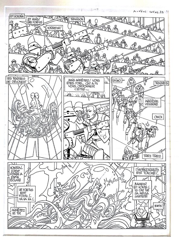 Moebius, Alejandro Jodorowsky, L´  incal album 3 Ce qui en bas, page 33 - Comic Strip