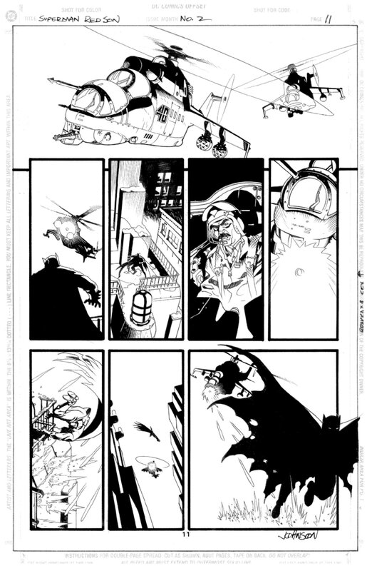 Dave Johnson, Superman - Red Son - #2 page 12 - Œuvre originale