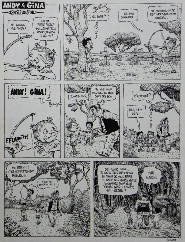 For sale - Andy & Gina – Civilisation – Histoire Compléte en 5 pages – Relom - Comic Strip