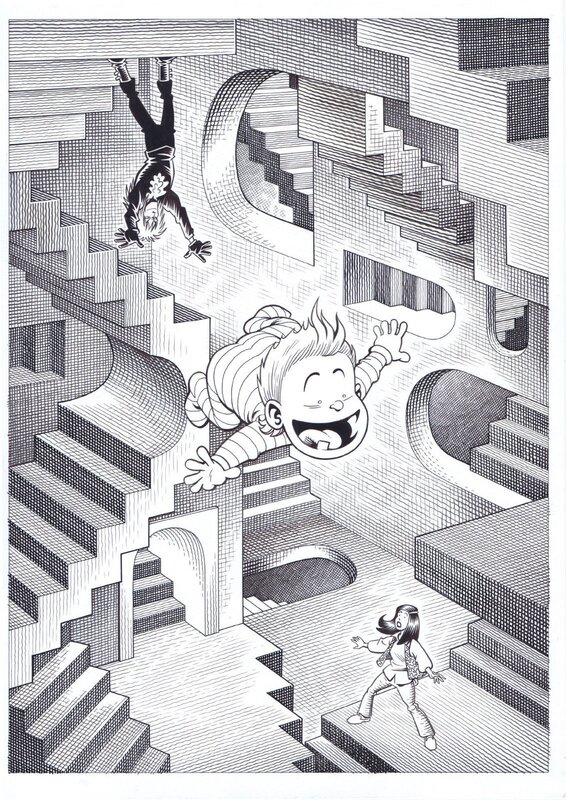 Labyrinthe par Roger Langridge - Illustration originale