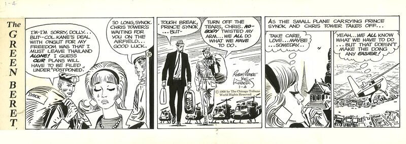 Joe Kubert, Tales of the Green Berets . 4 janvier 1968 . - Comic Strip