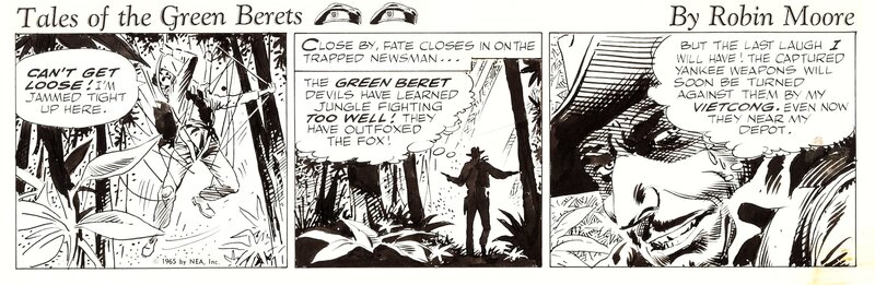 Joe Kubert, Tales of the Green Berets comic strip .( 1965 ° - Comic Strip