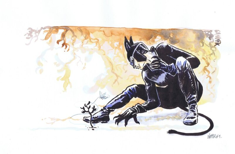 Catwoman par A.DAN - Original Illustration