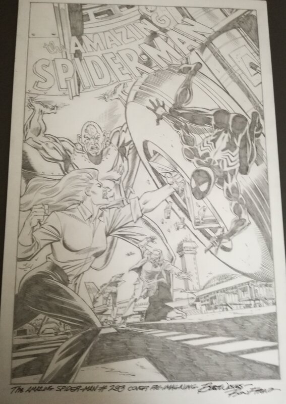 Ron Frenz, The amazing spiderman 283 cover - Couverture originale