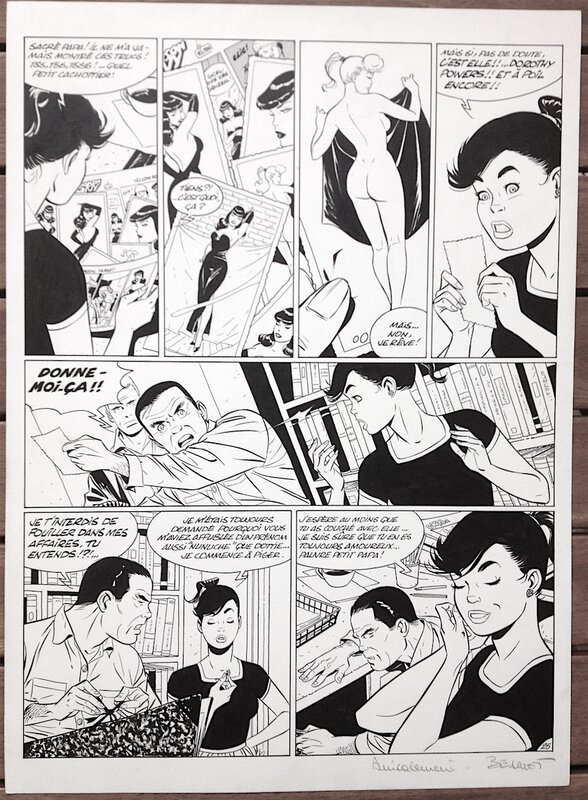 Philippe Berthet, Yann, PIN UP - planche originale - Comic Strip