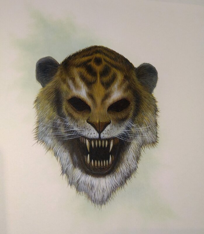 Mask of the tiger par Wayne England - Planche originale
