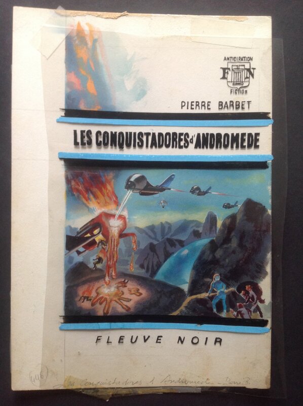 De Sainte-Croix Gaston Couverture Originale Fleuve Noir Anticipation 446 Pierre Barbet inédit - Original Cover