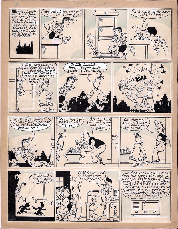Willy Vandersteen, Bob et Bobette / Suske en Wiske V6 - De Zwarte Madam - Comic Strip