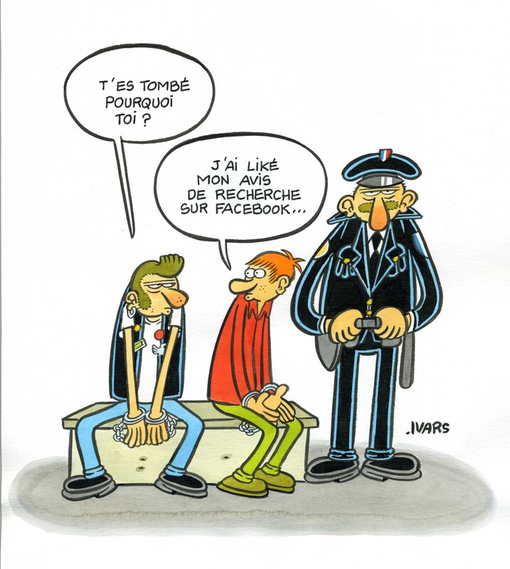 Avis de recherche. by Éric Ivars - Original Illustration