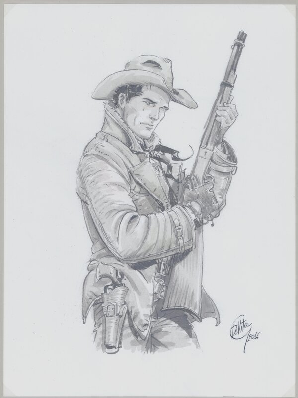 En vente - Tex Montana par Giulio De Vita - Illustration originale