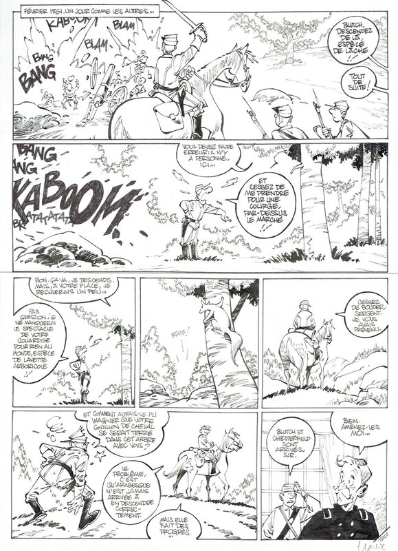 For sale - Clarke, Willy Lambil, Les Tuniques bleues - 6 pages - Comic Strip
