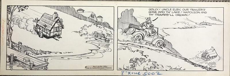 Clifford McBride, NAPOLEON - strip 1947 - 1/4 - Planche originale