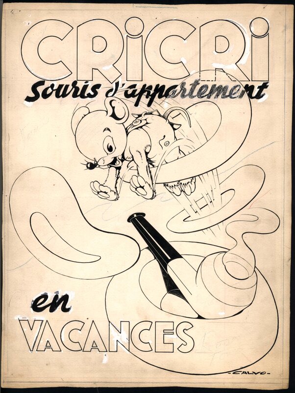 Edmond-François Calvo, Cri Cri, Souris d'Appartement en Vacances - Original Cover