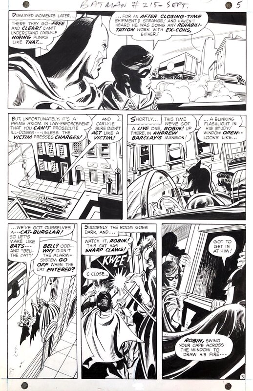 Batman #215 par Irv Novick, Dick Giordano - Planche originale