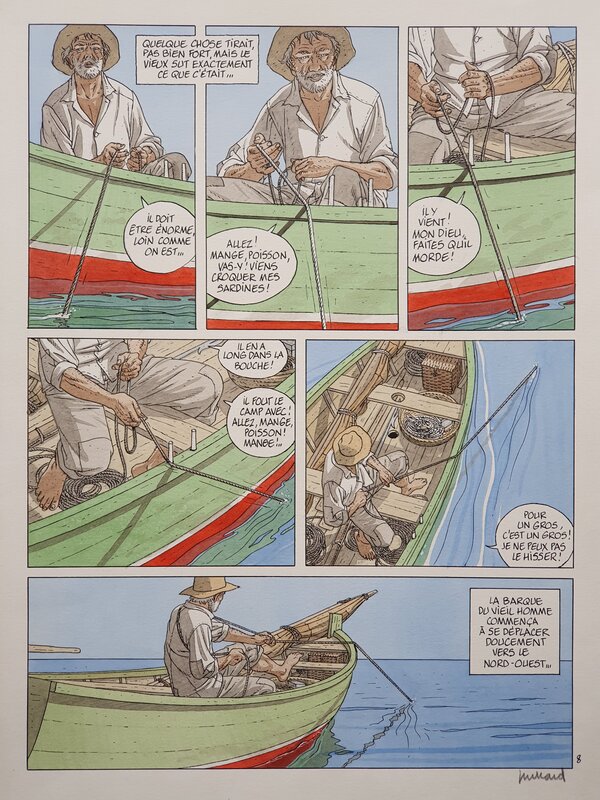 André Juillard, Le vieil homme et la mer - Comic Strip