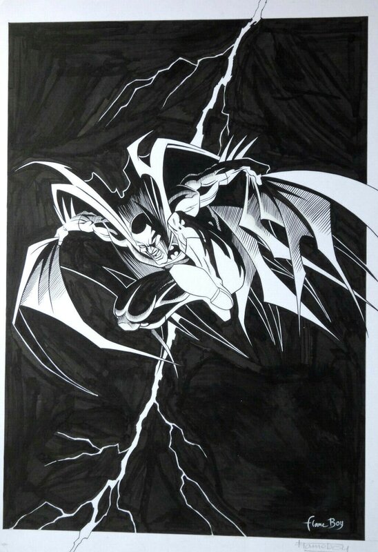 Batman par Flameboy - Illustration originale