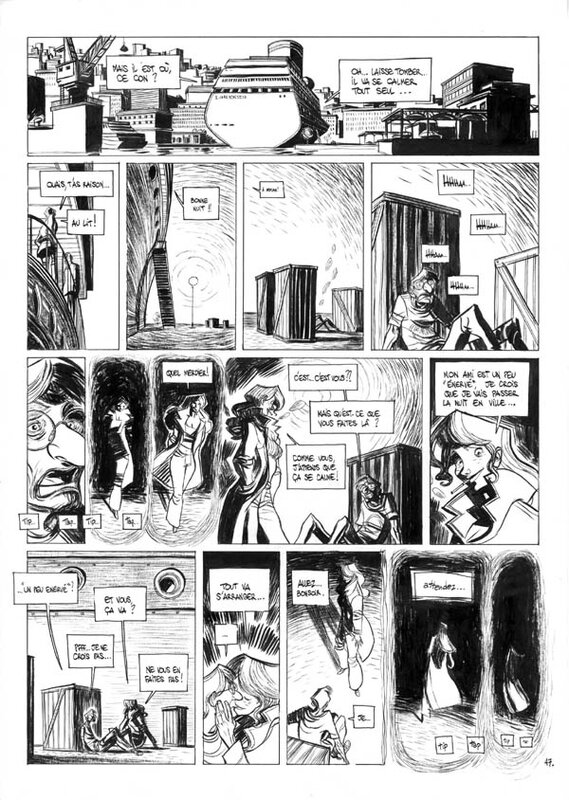 Cyril Pedrosa, Les coeurs solitaires (page 49) - Planche originale