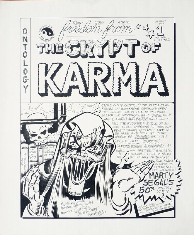 The Crypt of Karma by david robinson - Original Cover