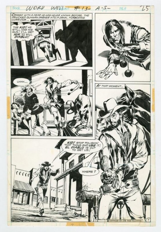 Neal Adams, Weird Western Tales 13 Page 7 - Comic Strip