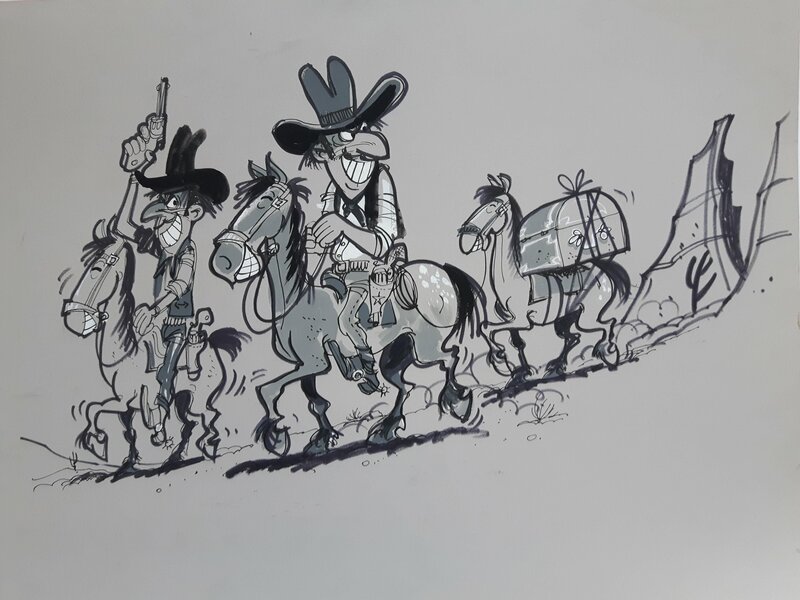 Western 3/3 par Eddy Ryssack - Illustration originale