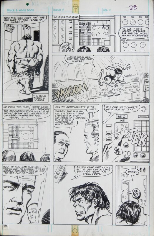 Ron Wilson, Alfredo Alcalá, Hulk ! vol 1 issue 20 - Planche originale