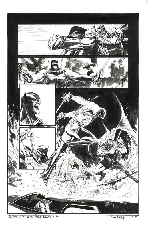 Sean Gordon Murphy - Batman, Curse of the White Knight, issue 8 page 16 - Planche originale