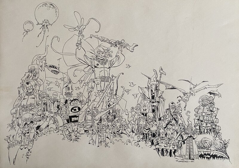 Carlos Giménez, Le dessin, Dani Futuro. - Original Illustration