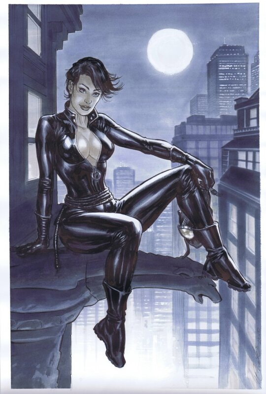 Catwoman par Santucci - Illustration originale