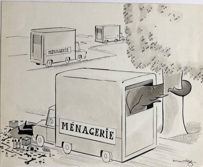 La ménagerie by Morez - Original Illustration