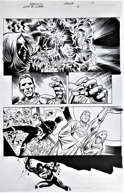 Marco Santucci, Scott Hanna, Superman - Lois & Clark n° 4 pl 19 - Planche originale