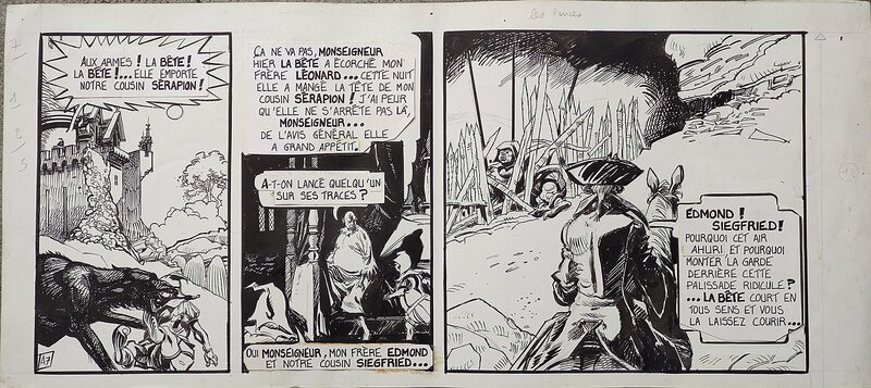 Daniel Billon, Danie Dubos, LA BÊTE DU GÉVAUDAN - strip A7 - Comic Strip