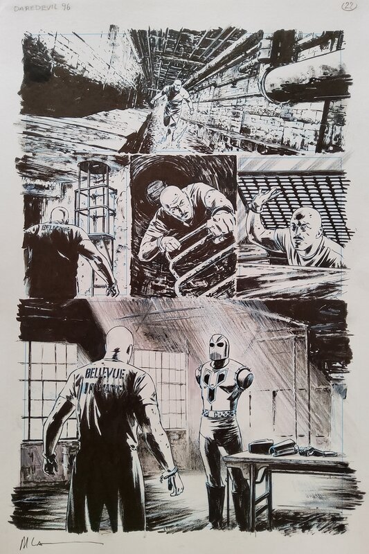 Michael Lark, Stefano Gaudiano, Daredevil # 96 p. 22 - Planche originale
