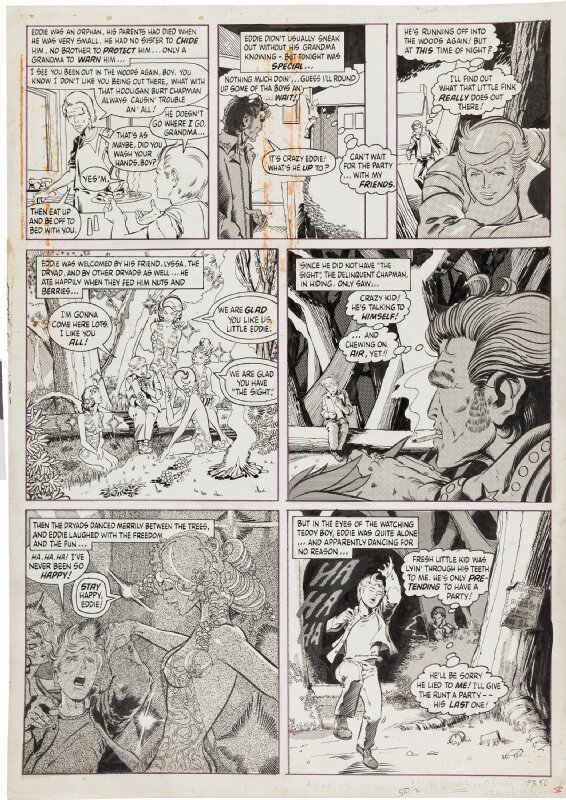 Vampirella 9 Page 3 par Barry Windsor-Smith - Planche originale