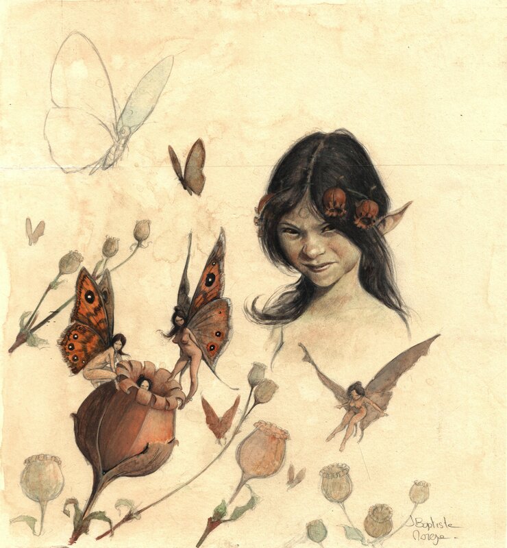 Petite fée par Jean-Baptiste Monge - Illustration originale