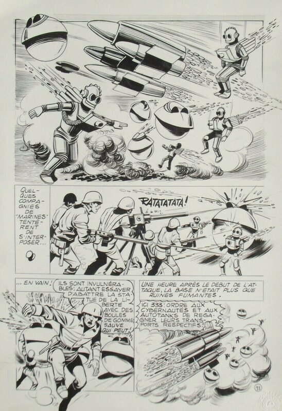Guido Zamperoni, Les hommes de fer attaquent, planche 11 - Magazine Sunny Sun n°6 (Mon Journal) - Comic Strip