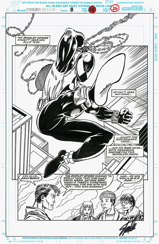 Ron Lim, Tom Lyle, Tom Palmer, Spider-Man Unlimited - Issue #8, planche 18 - Planche originale