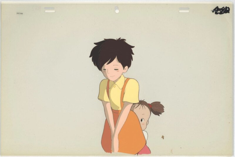 Studio Ghibli, Satsuki and Mei from Totoro cel - Original art