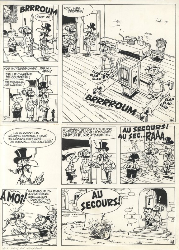 Marcel Remacle, Le Vieux Nick & Barbe-Noire - Aux Mains des Akwabons Page 4 - Comic Strip