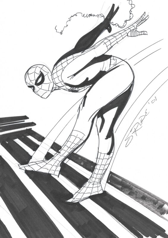 Spider-Man by Steve Rude - Sketch
