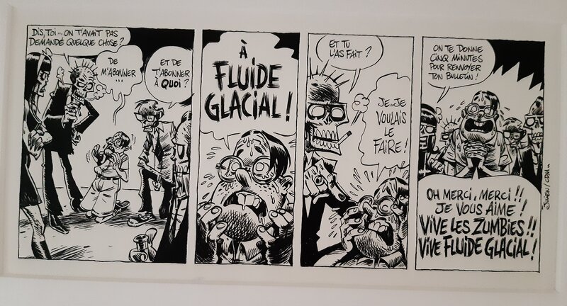 Julien/CDM, Ju/cdm - Julien Solé - Zumbies - Page d'abonnement Fluide Glacial - Comic Strip