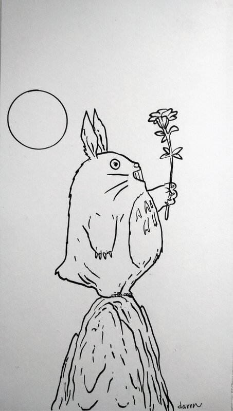 Totoro par Geof Darrow - Illustration originale