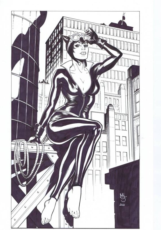 Catwoman par Sanapo - Illustration originale