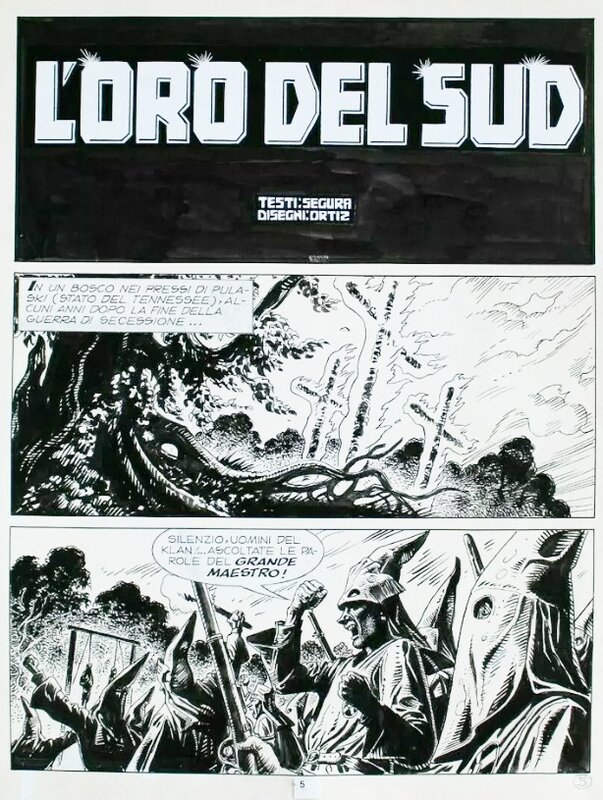 José Ortiz, Maxi Tex n°3 - L'Or du Sud (Bonelli) - Comic Strip