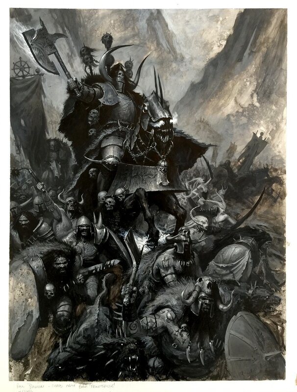 Paul Dainton, Warhammer Fantasy Games Workshop Chaos Army Book Illustration - Illustration originale